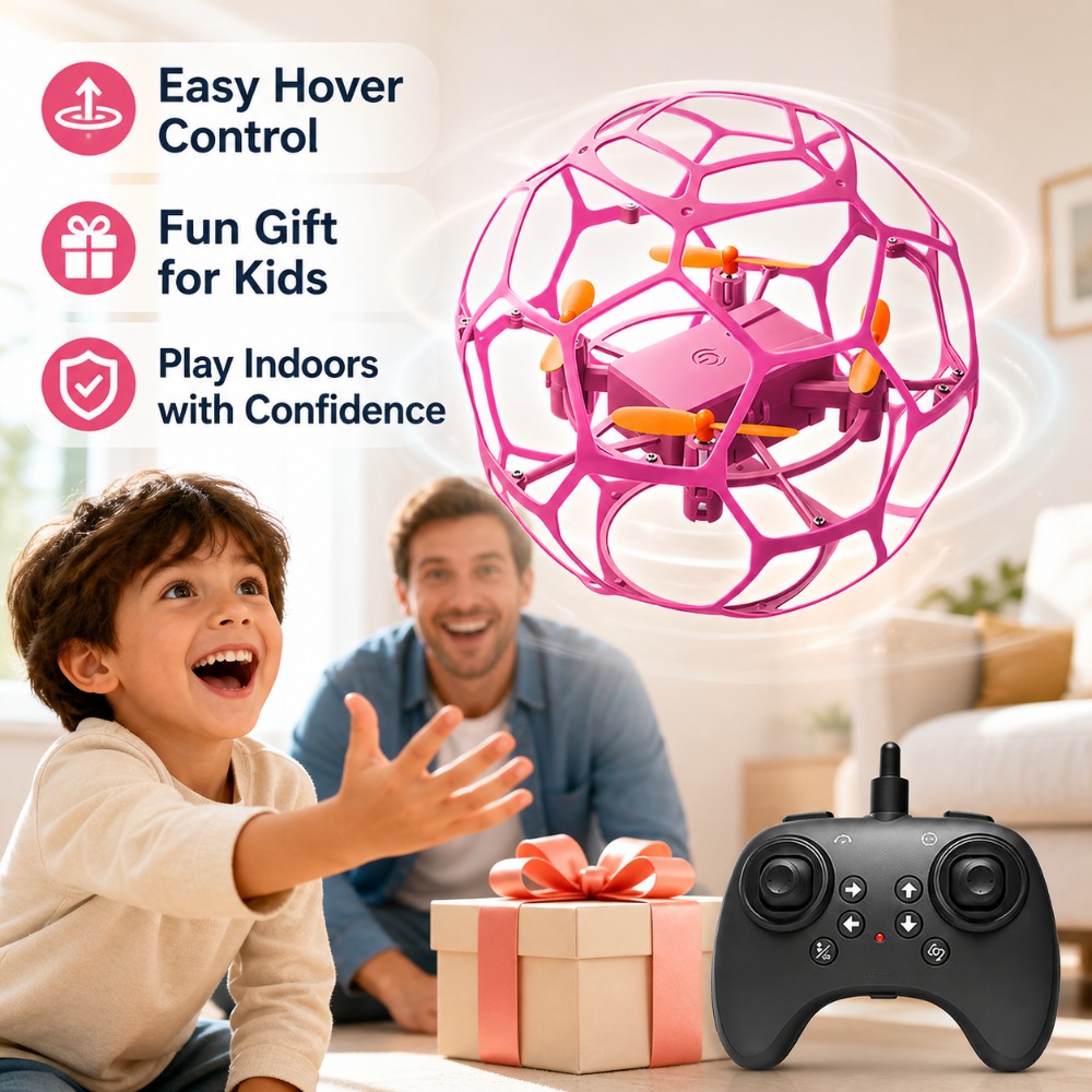 Rc Helicopter Charger - Drone Quadcopter em Forma de Bola