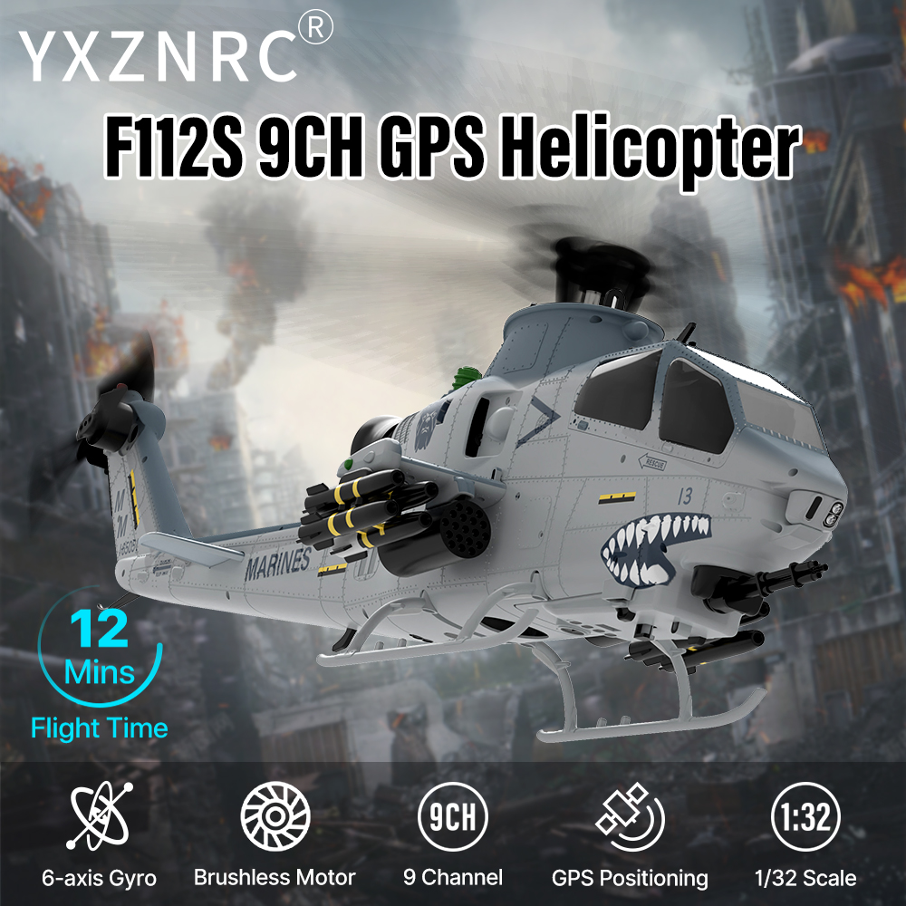 Helicóptero RC YUXIANG F112S 9 - Rc Helicopter Gyro avaliação e preço