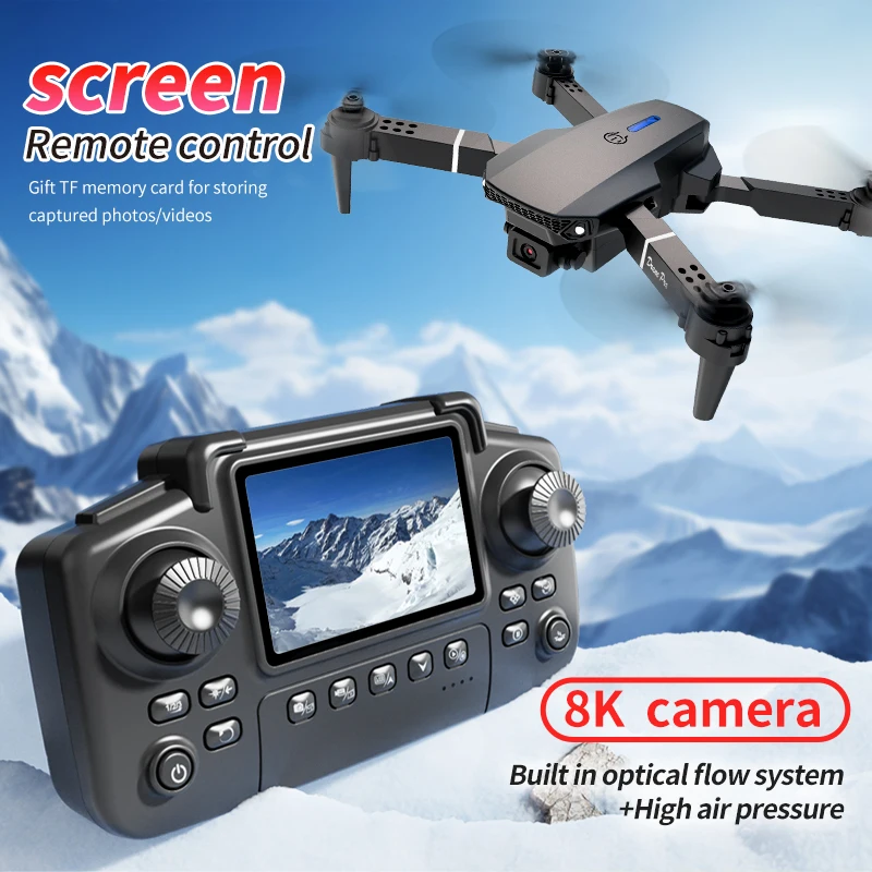 Drone Profissional E88 PRO com - Rc Helicopter Case avaliação e preço