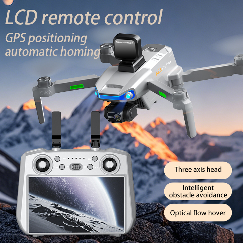 Ae3 pro max novo lcd sc gps dr - Rc Helicopter Charger avaliação e preço