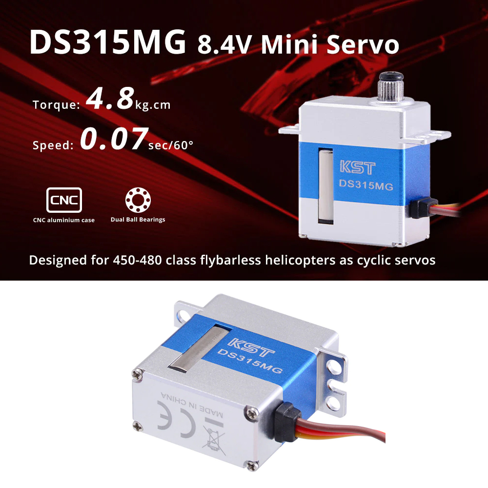 KST DS215MG/ DS315MG /DS525MG  - Rc Helicopter Servo avaliação e preço