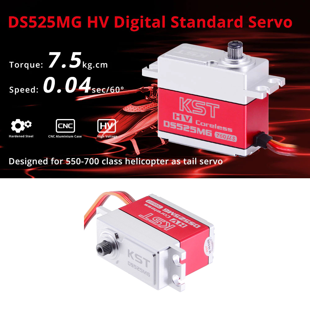 KST DS215MG/ DS315MG /DS525MG  - Rc Helicopter Servo avaliação e preço