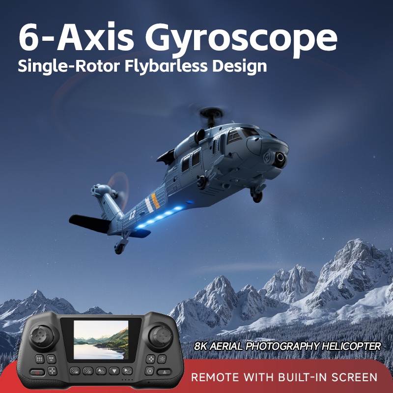 Helicóptero RC 8K Flybarless c - Rc Helicopter Nitro avaliação e preço